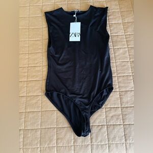 Zara Black Bodysuit size s , brand new with tags
